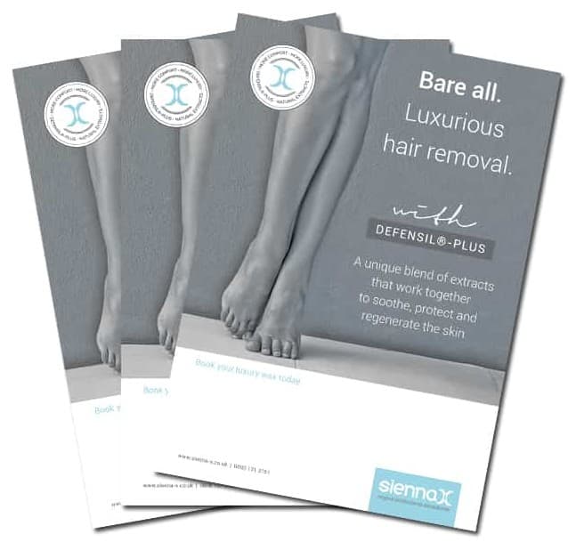 SIENNA X WAX - MARKETING - Business Flyers A5 (Bare All)