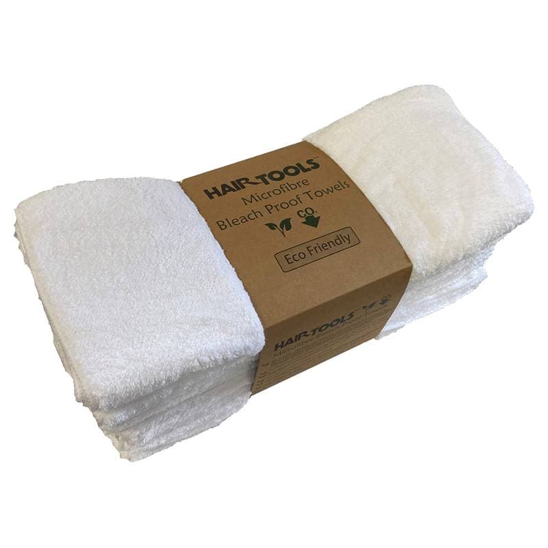 Hair Tools Towels - Microfibre Bleach Proof - White