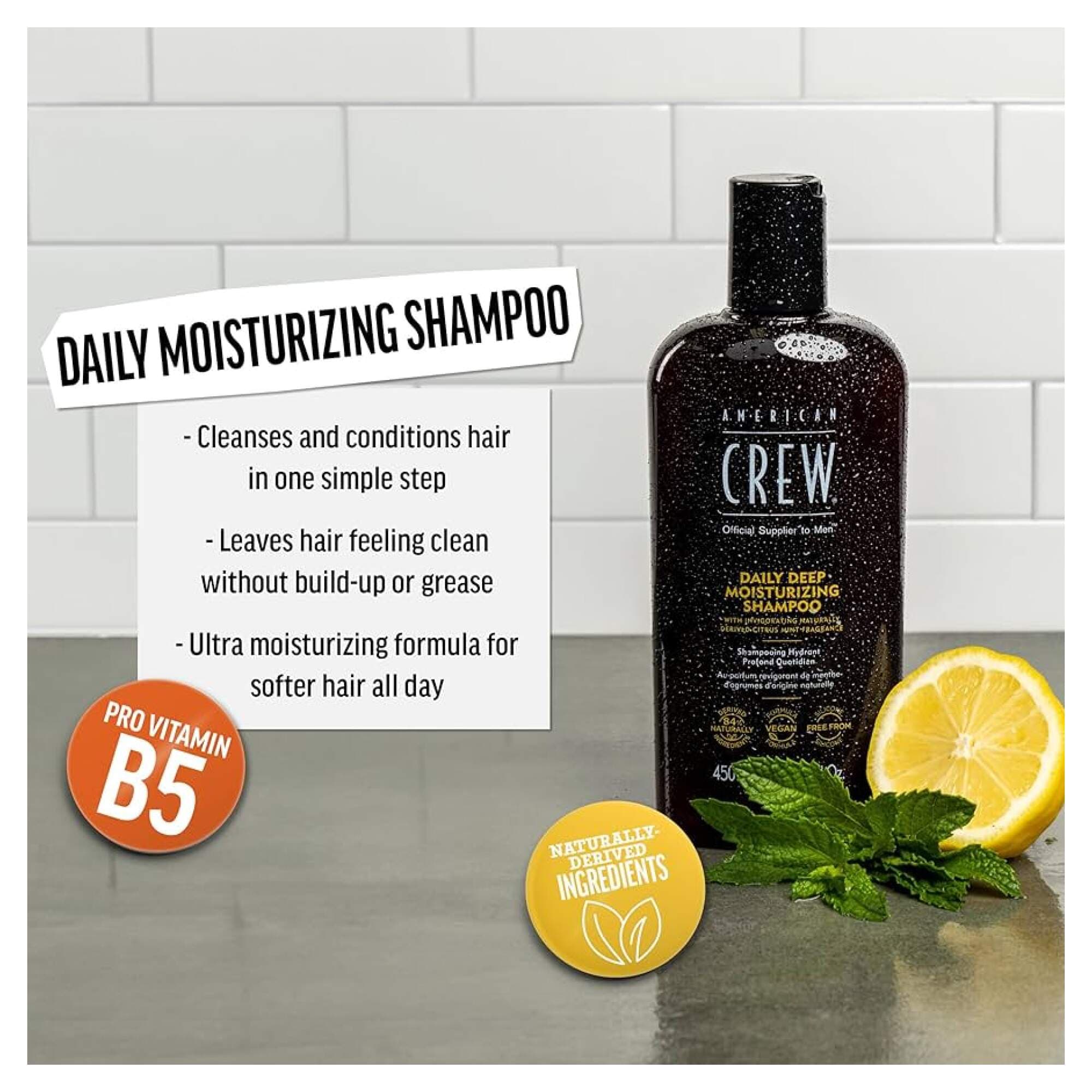 American Crew - Haircare - Daily Moisturizing Shampoo 1000ml - Image 2