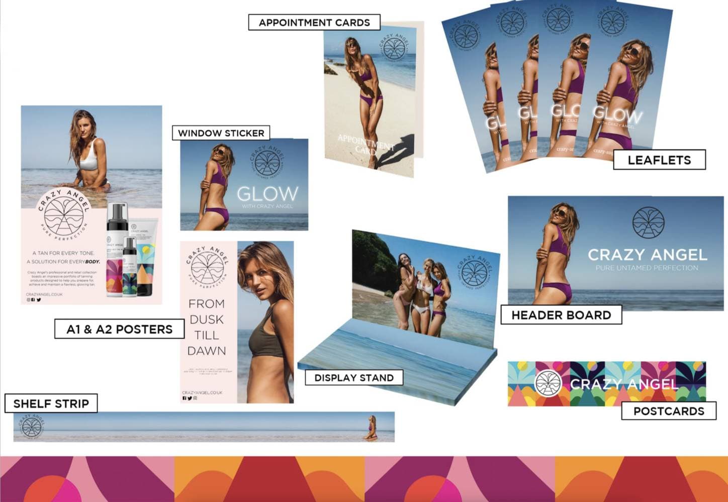CRAZY ANGEL - Salon Marketing - Header Board