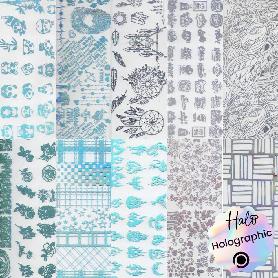 HALO Create - Nail Foils - Holographic Patterns