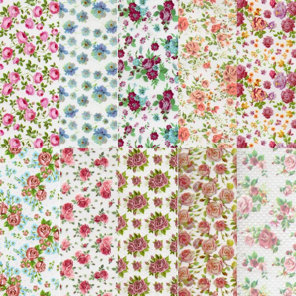 HALO Create - Nail Foils - Vintage Floral