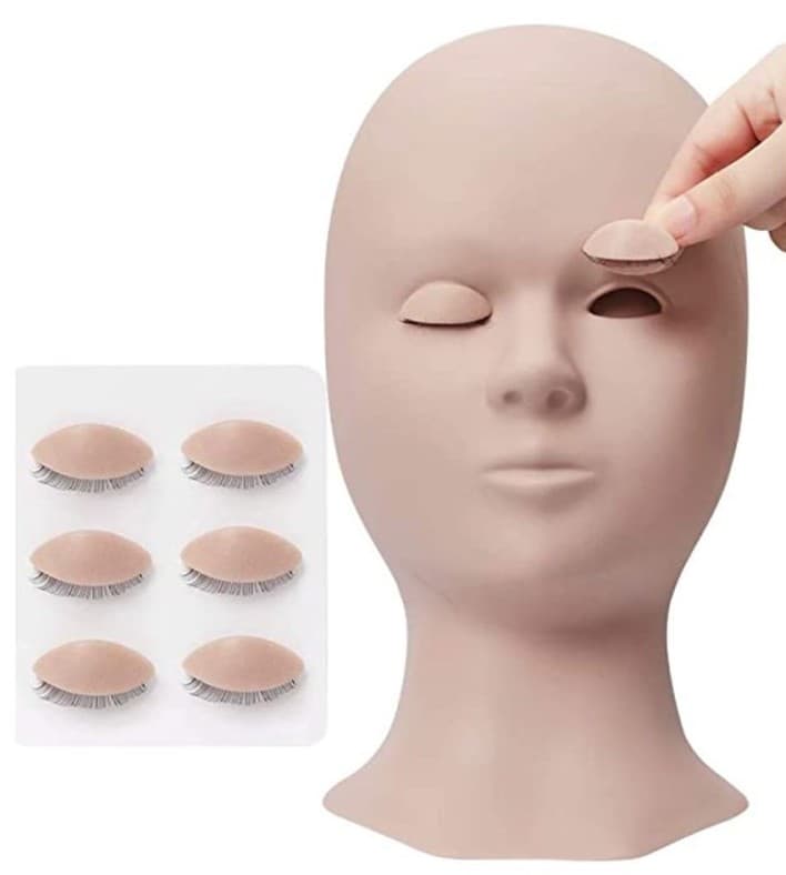 Lash FX - Lizzy Head - Mannequin Head With 6 Replacement Eyes