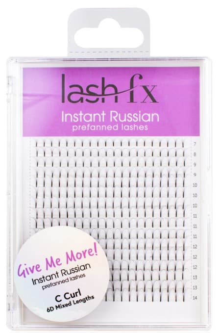 Lash FX - Tray Lashes Instant Russian - C Curl 6D Extra Fine (0.07) BIG Give me More - Mixed tray