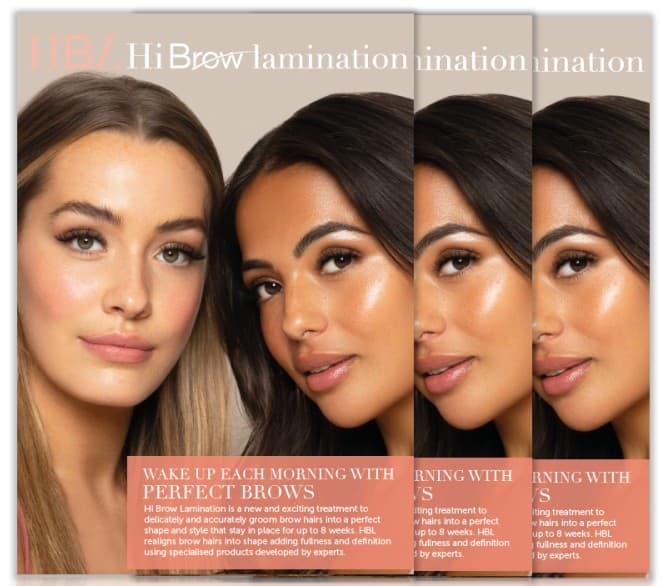 Hi Brow - Brow Lamination - Salon Leaflet (pack of 50)