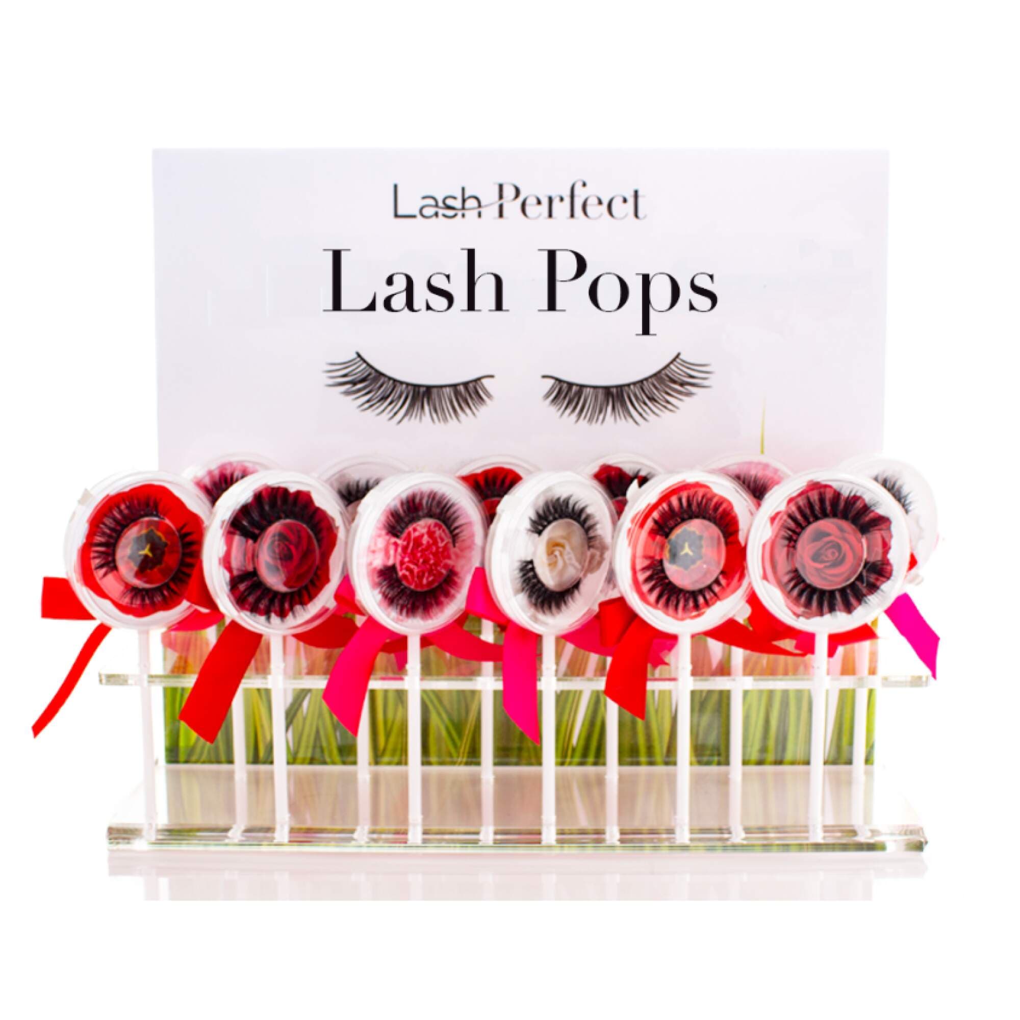 LASH PERFECT STRIP LASHES - Lash Pops (9 of each) includes stand