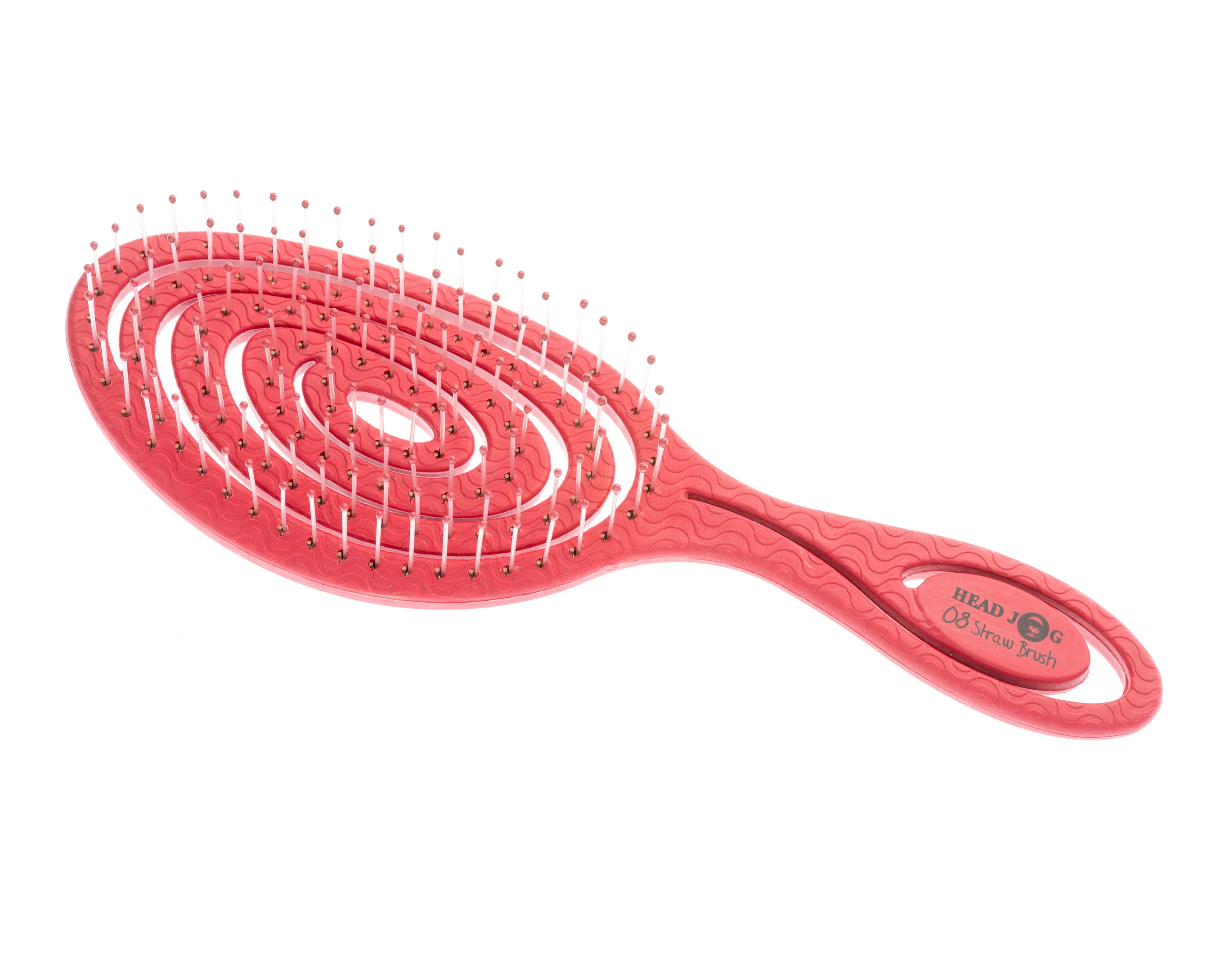 HEAD JOG BRUSH - 08 - Straw Brush Berries Raspberry