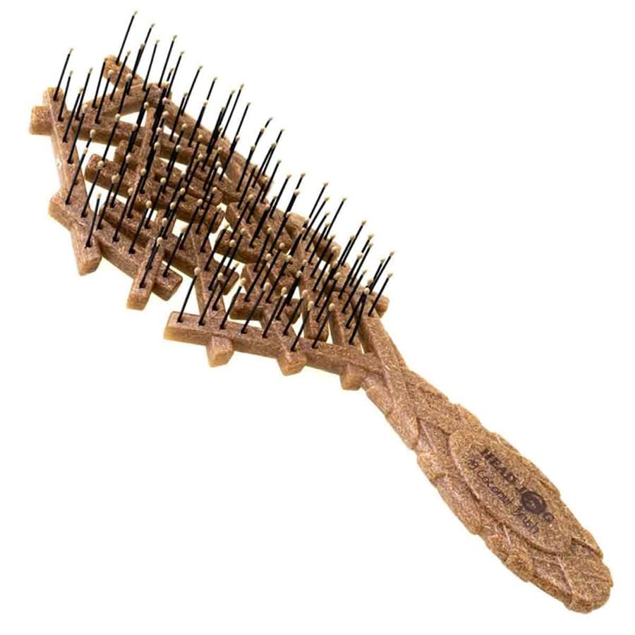 HEAD JOG BRUSH - 19 - Coconut Brush Display