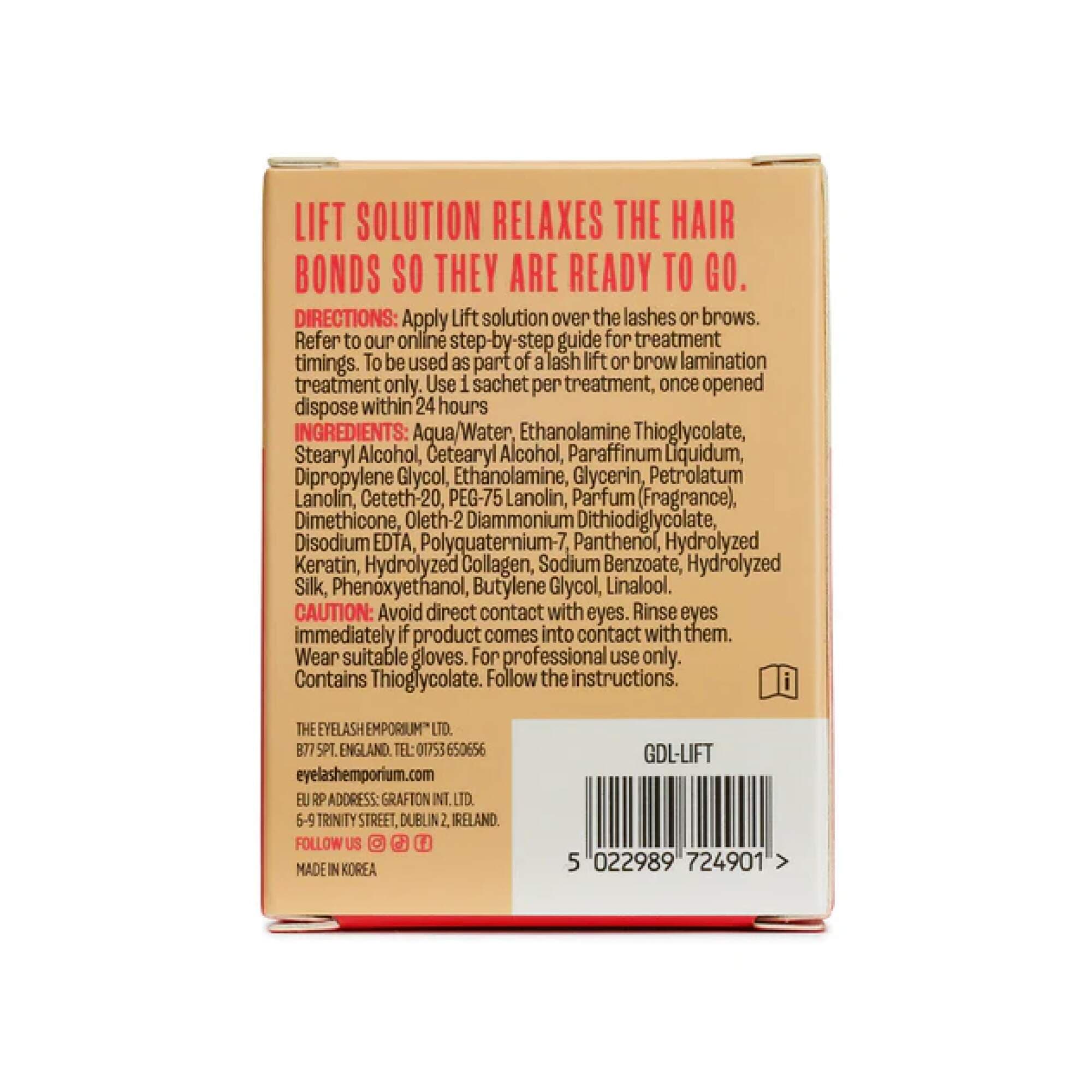 EYELASH EMPORIUM - LASH LIFT BROW LAM - Lift Solution - 10 x 0.5ml - Step 1 - Image 3