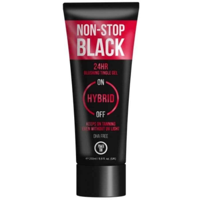 POWER TAN - Non-Stop Black - Bottle - Hybrid Tingle Gelee