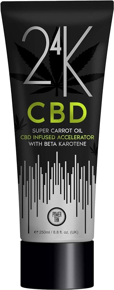 POWER TAN - 24K - Bottle - Super Carrot Oil CBD