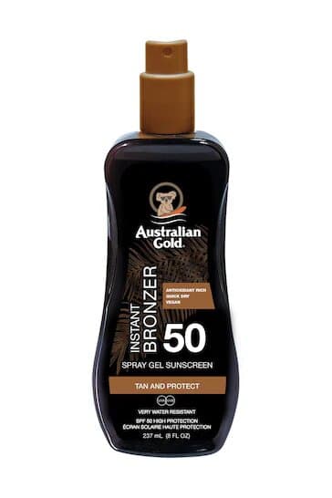 AUSTRALIAN GOLD - SUN CREAM - SPF 50 Gel Bronzer Spray - 237ml