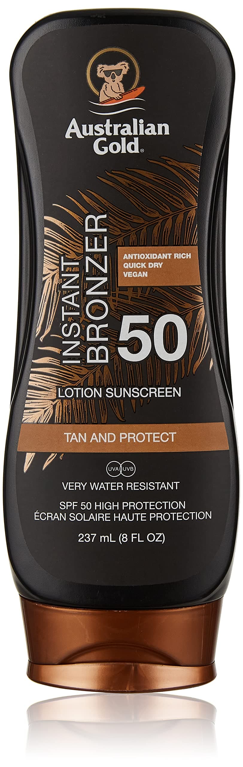 AUSTRALIAN GOLD - SUN CREAM - SPF 50 Lotion With Bronzer - 237ml