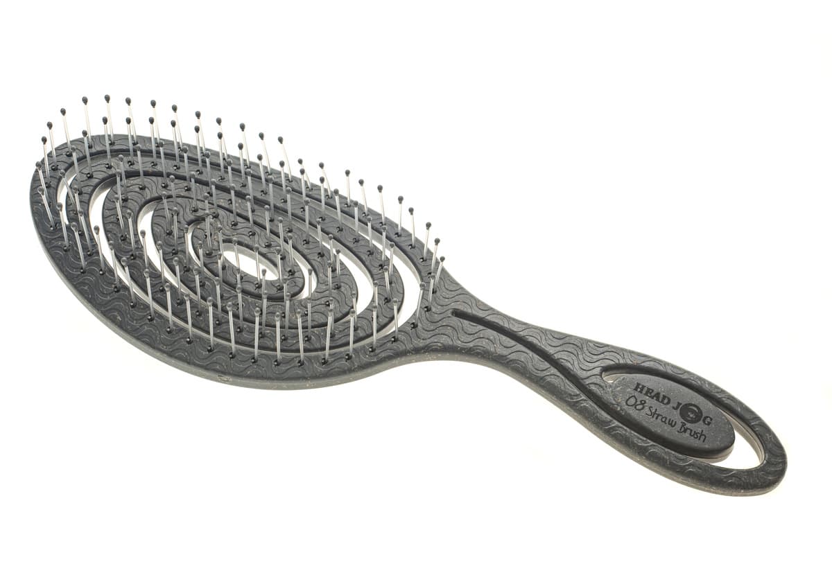 HEAD JOG BRUSH - 08 - Straw Brush Monochrome Graphite