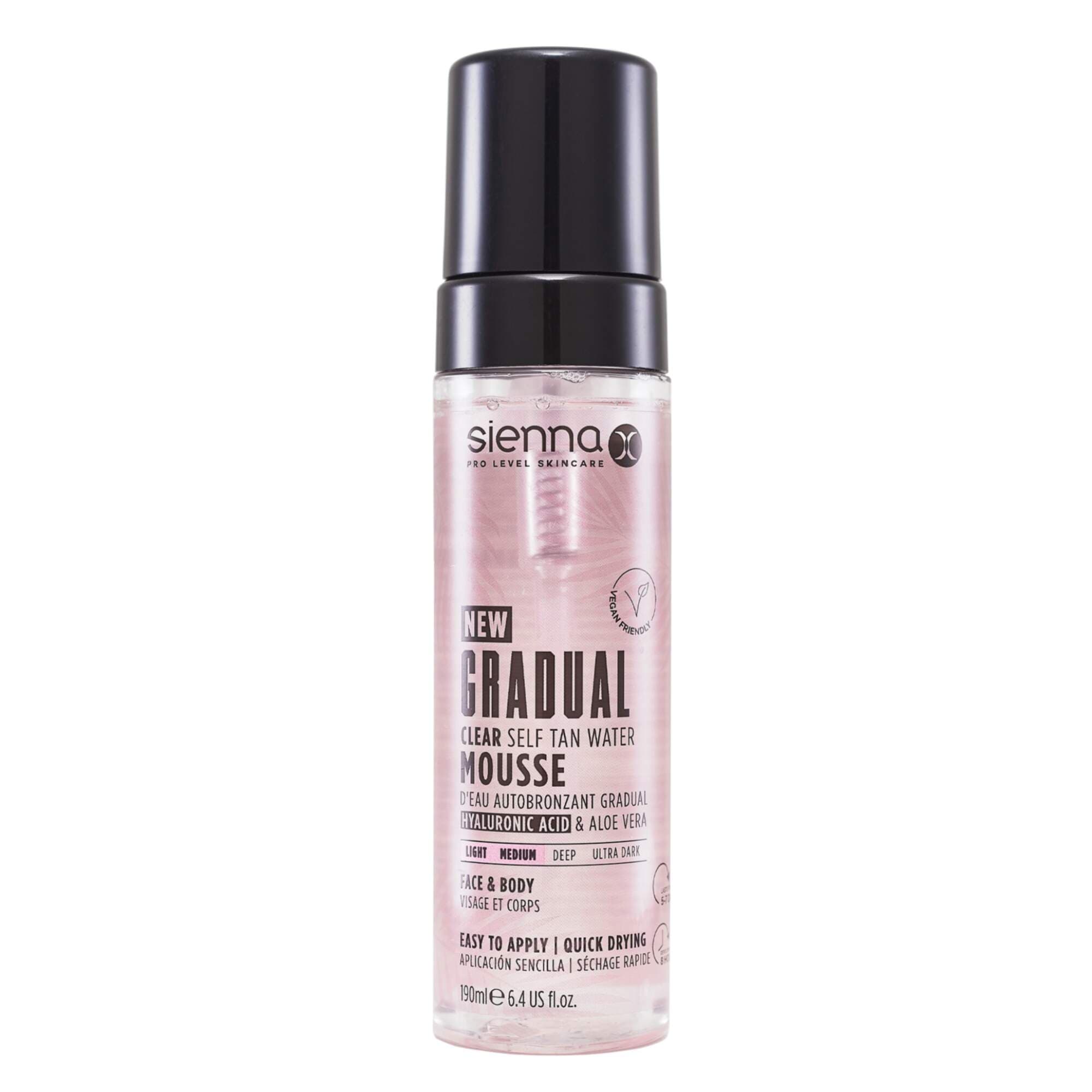 SIENNA X TAN - RETAIL - Gradual Clear Self Tan Water Mousse - 190ml