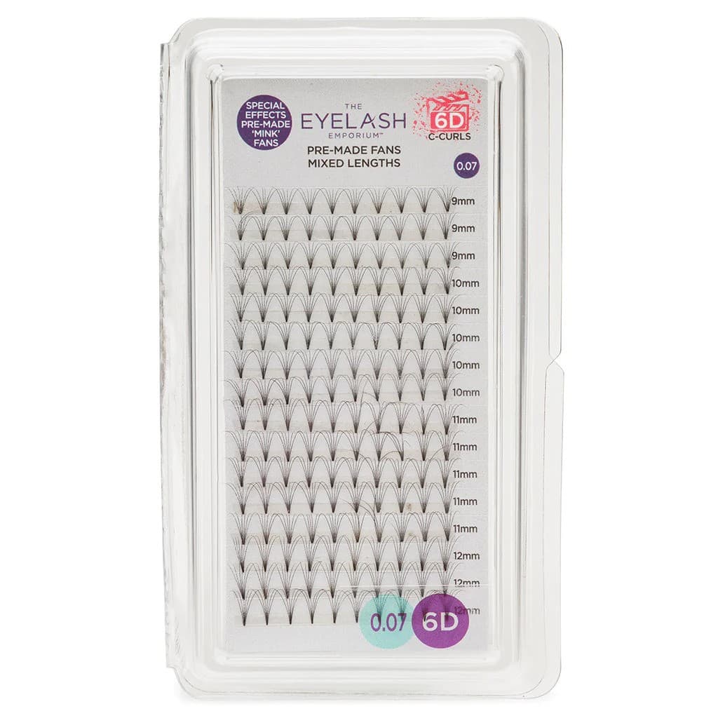Eyelash Emporium -- Special Effects - Fans 6D-0.07 D Curl