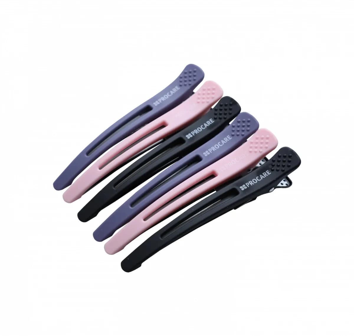 PROCARE - Clips - Sectioning Clips 6pk (Grey/Pink/Black)