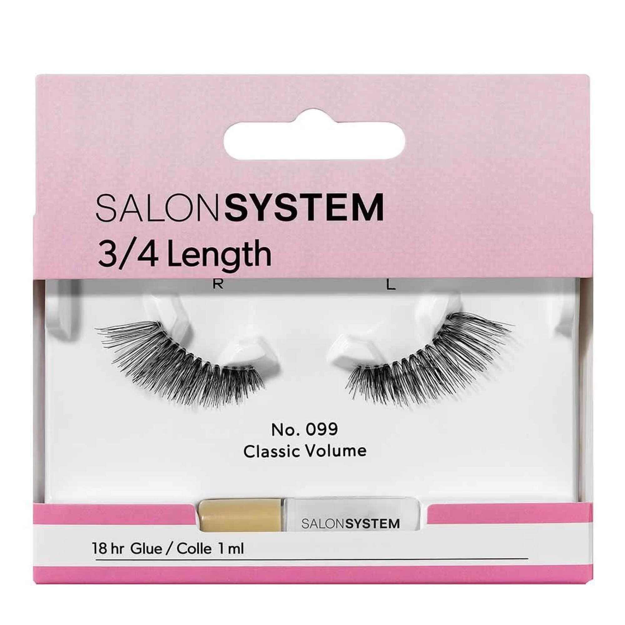 Salon System - STRIP LASH - 3/4 Length - 099