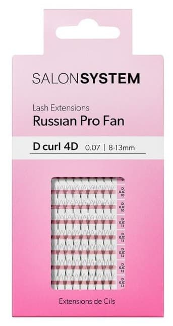 Salon System - Russian Pro Fan - D -Curl 4D 8-13mm