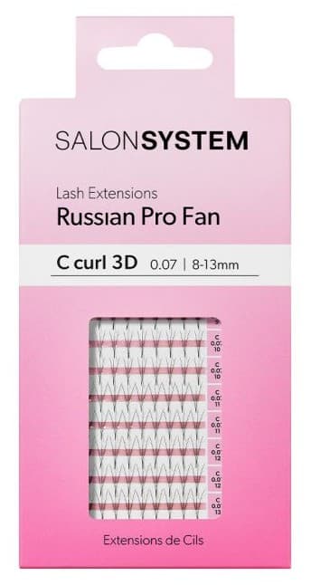Salon System - Russian Pro Fan - C -Curl 3D 8-13mm