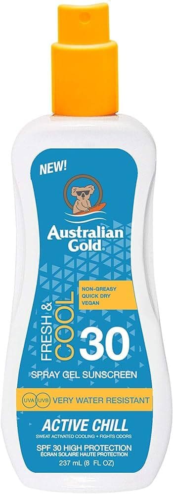 AUSTRALIAN GOLD - SUN CREAM - SPF 30 Active Chill Spray Gel - 237ml