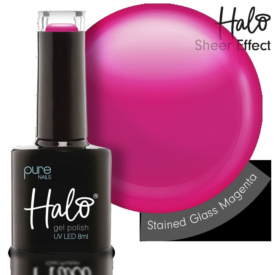 HALO GEL POLISH - Stained Glass - Magenta