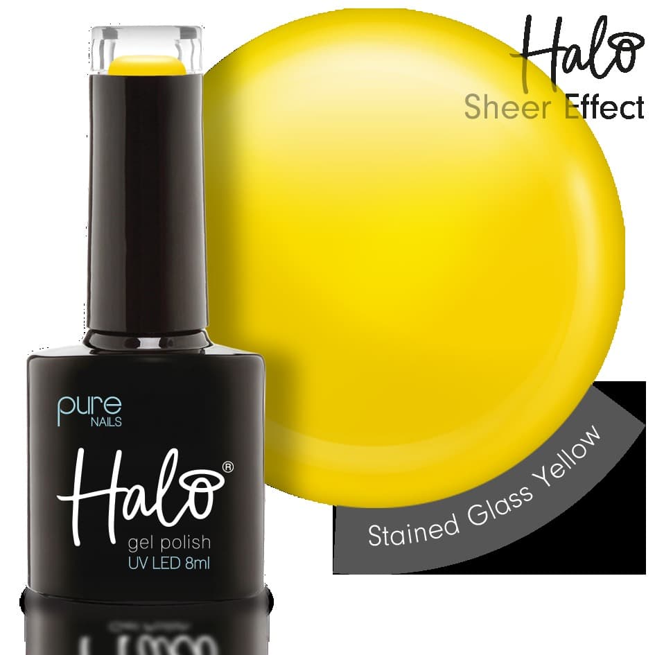 HALO GEL POLISH - Stained Glass - Yellow