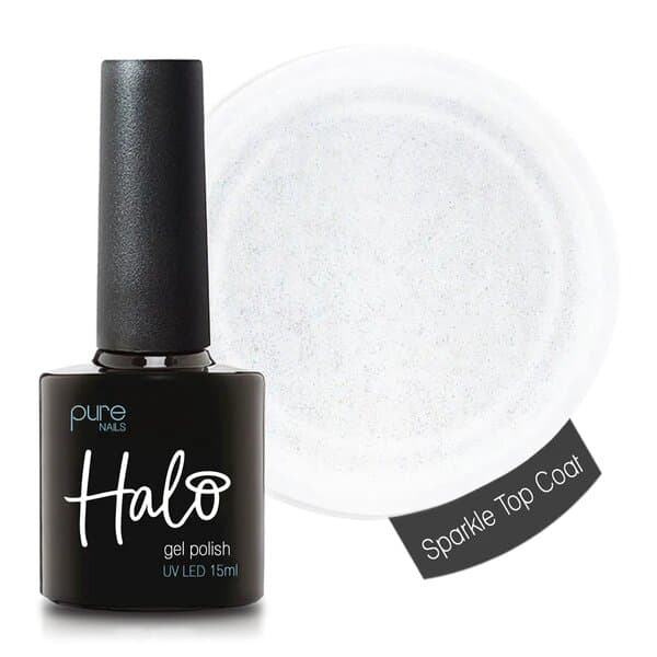 HALO GEL POLISH -- Top Coat Sparkle 15ml
