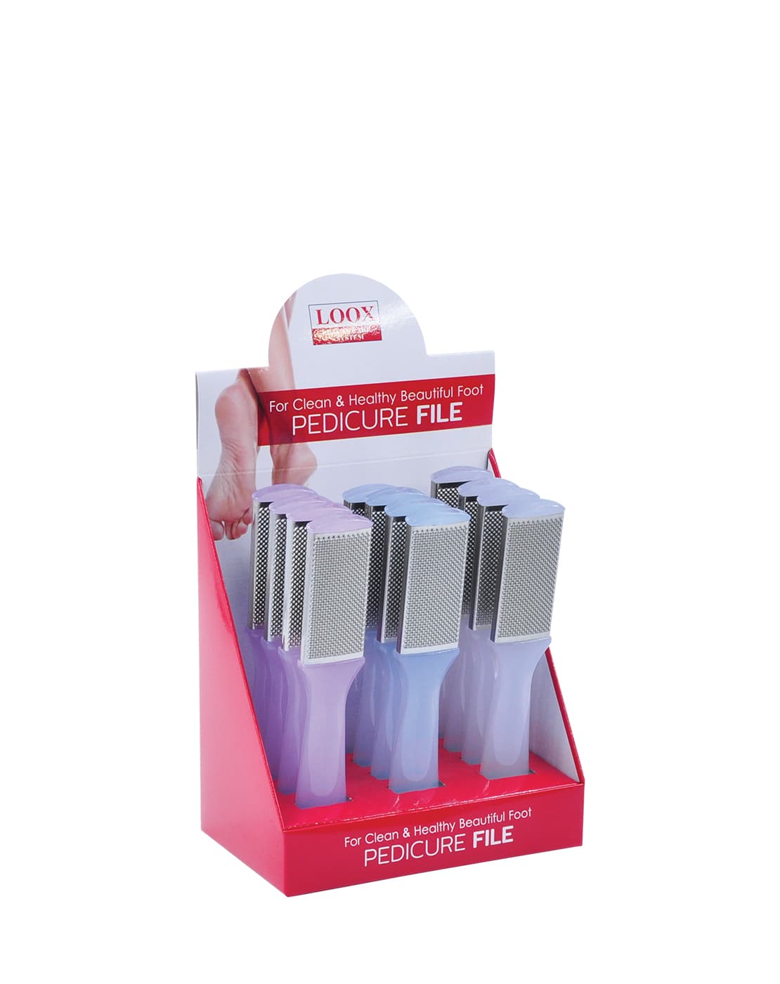 ITALY - PEDICURE FILES & DISPLAYS - Single Foot File Metal Rasp