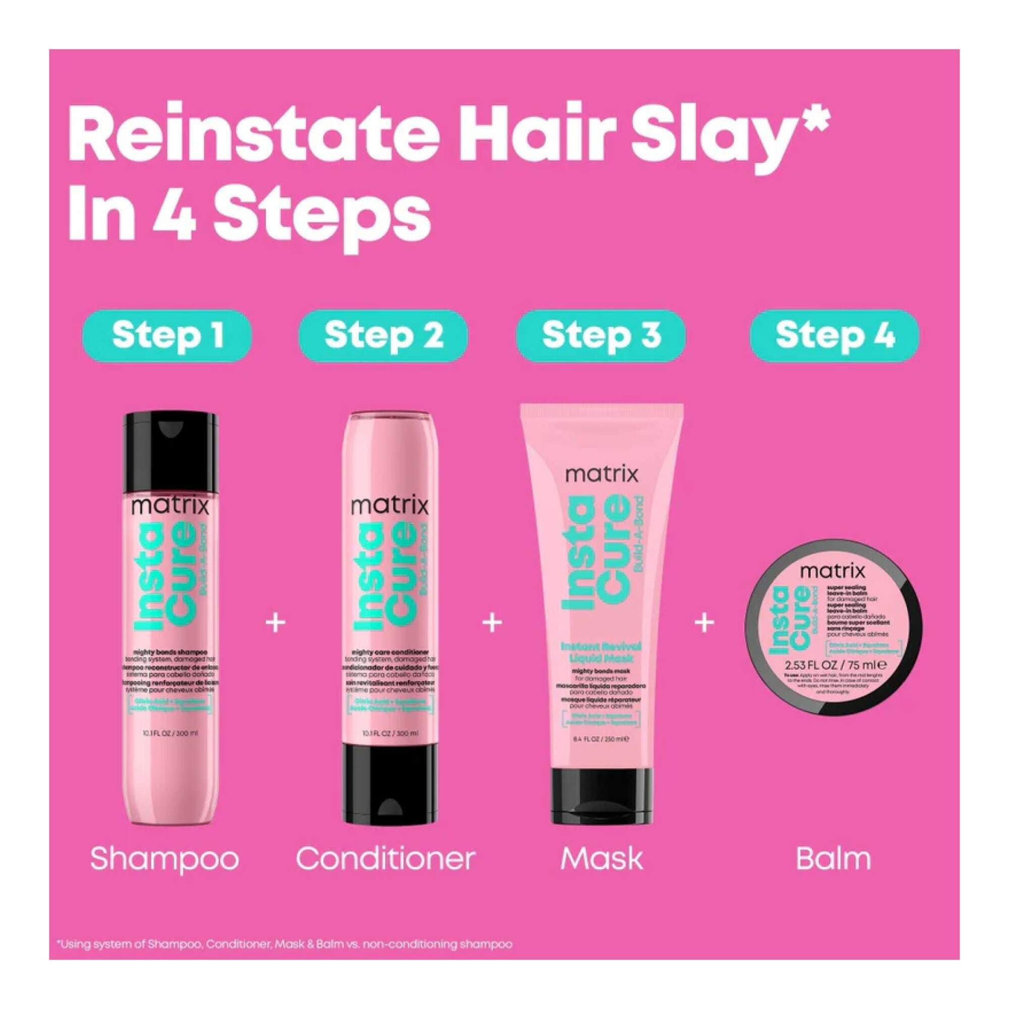 Total Results - Instacure Build-A-Bond - Shampoo - 300ml - Image 3