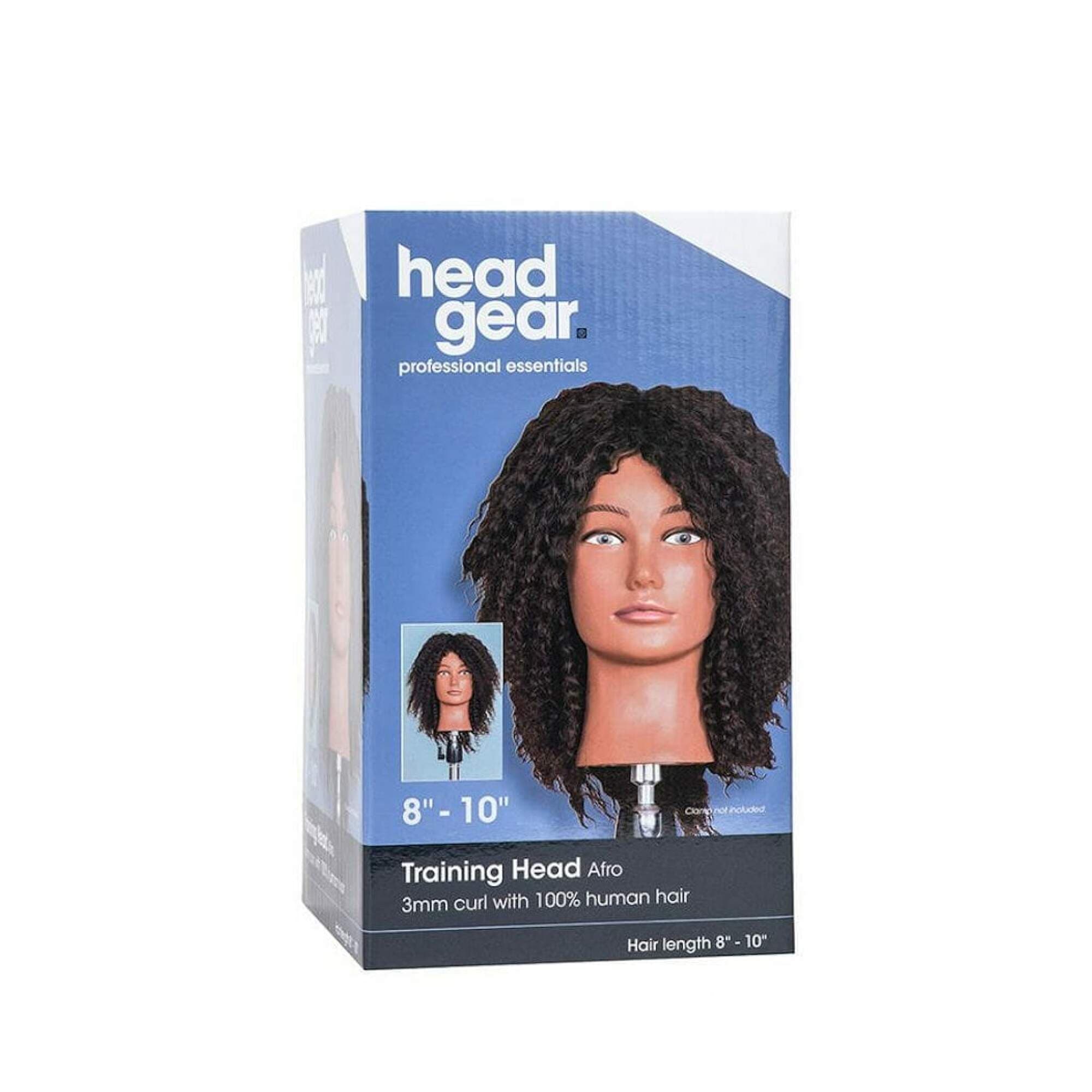 HEAD GEAR - HEADS - Afro Training Head - 100% Human Hair
