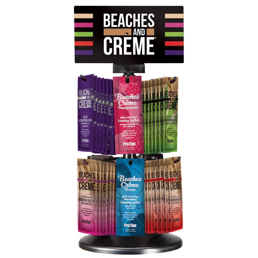 Pro Tan - Beaches & Creme - DEAL - Rotating Sachet Display