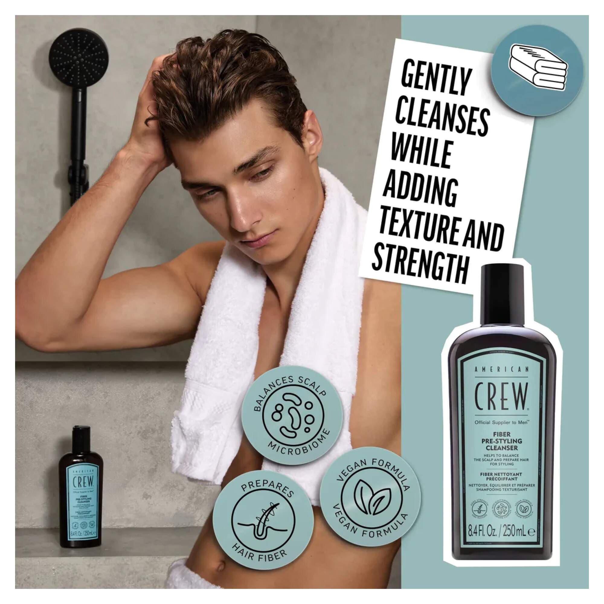 American Crew - Haircare - Fiber Shampoo 250ml - Image 2