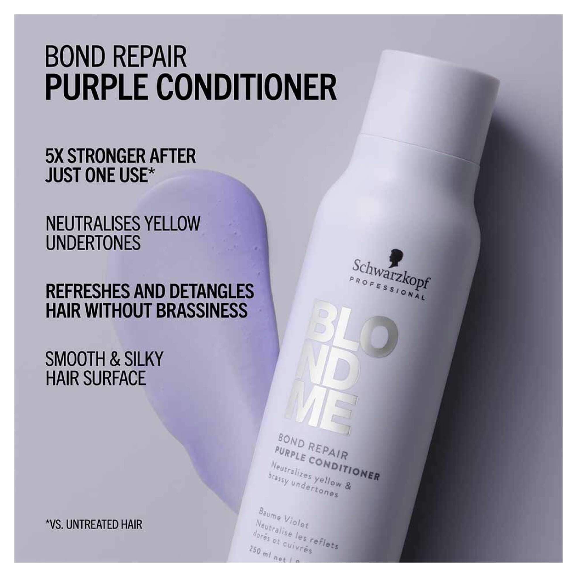 BLONDME - CARE - Bond Repair Purple Conditioner - 250ml - Image 2
