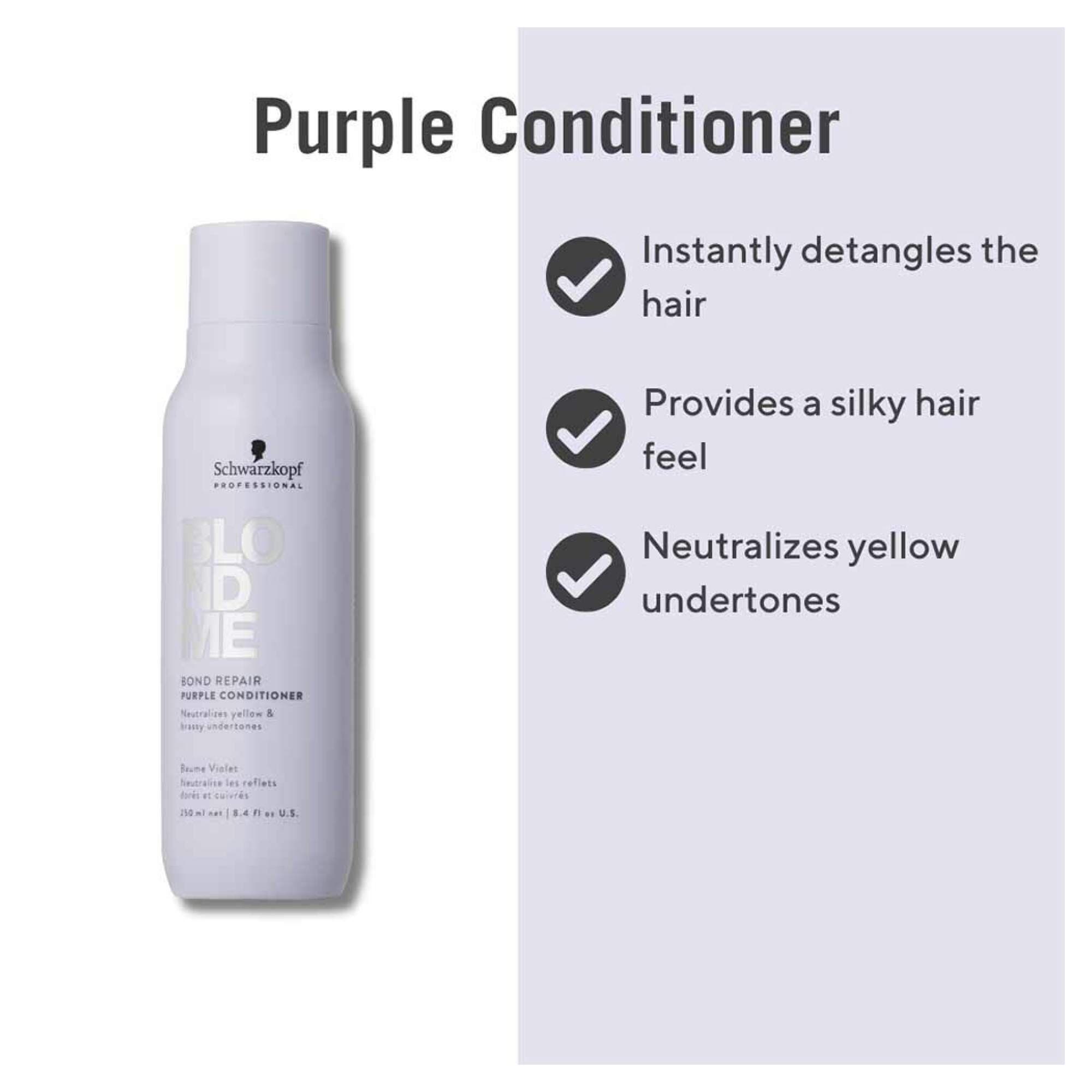 BLONDME - CARE - Bond Repair Purple Conditioner - 250ml - Image 3