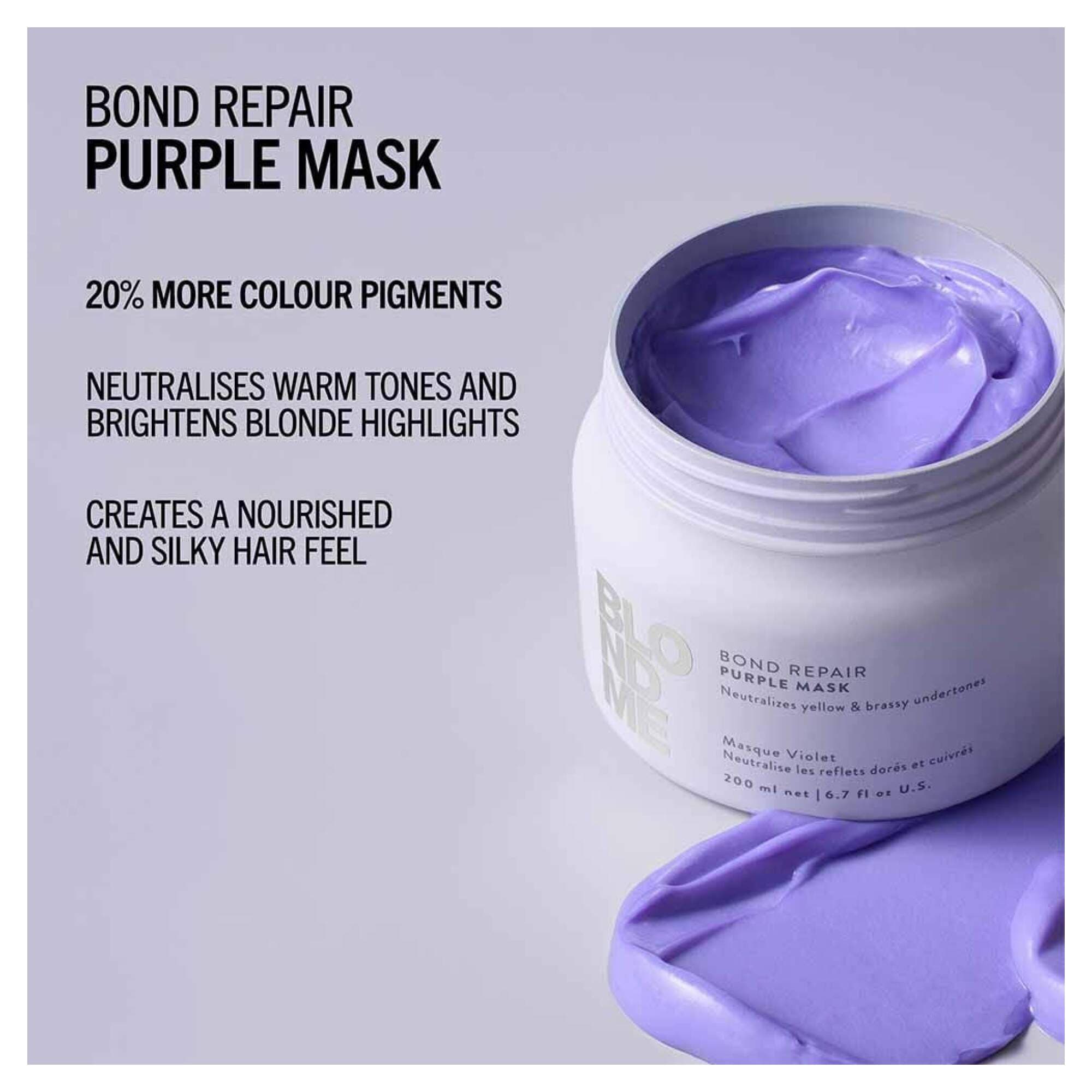 BLONDME - CARE - Bond Repair Purple Mask - 200ml - Image 2