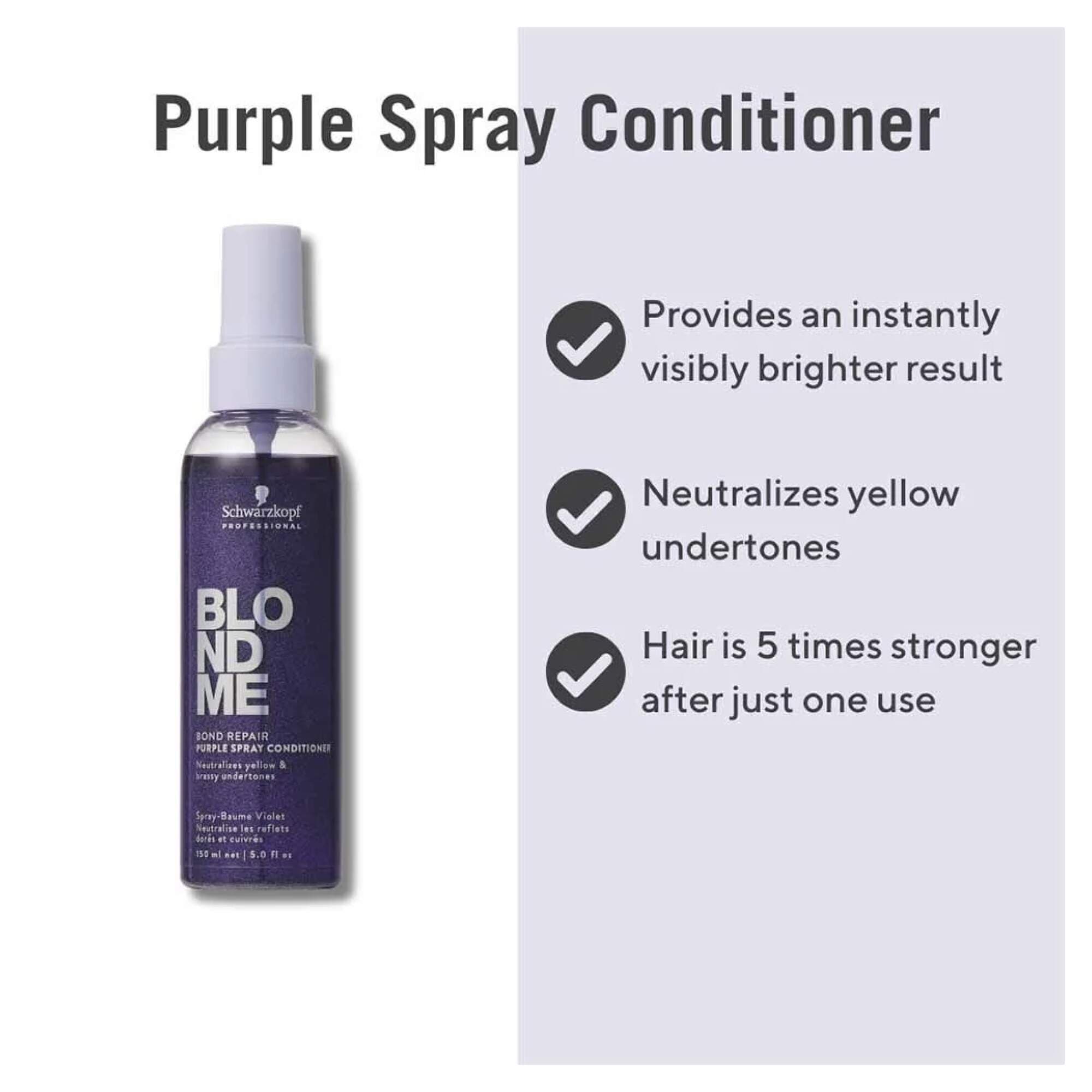 BLONDME - CARE - Bond Repair Purple Spray Conditioner - 150ml - Image 3