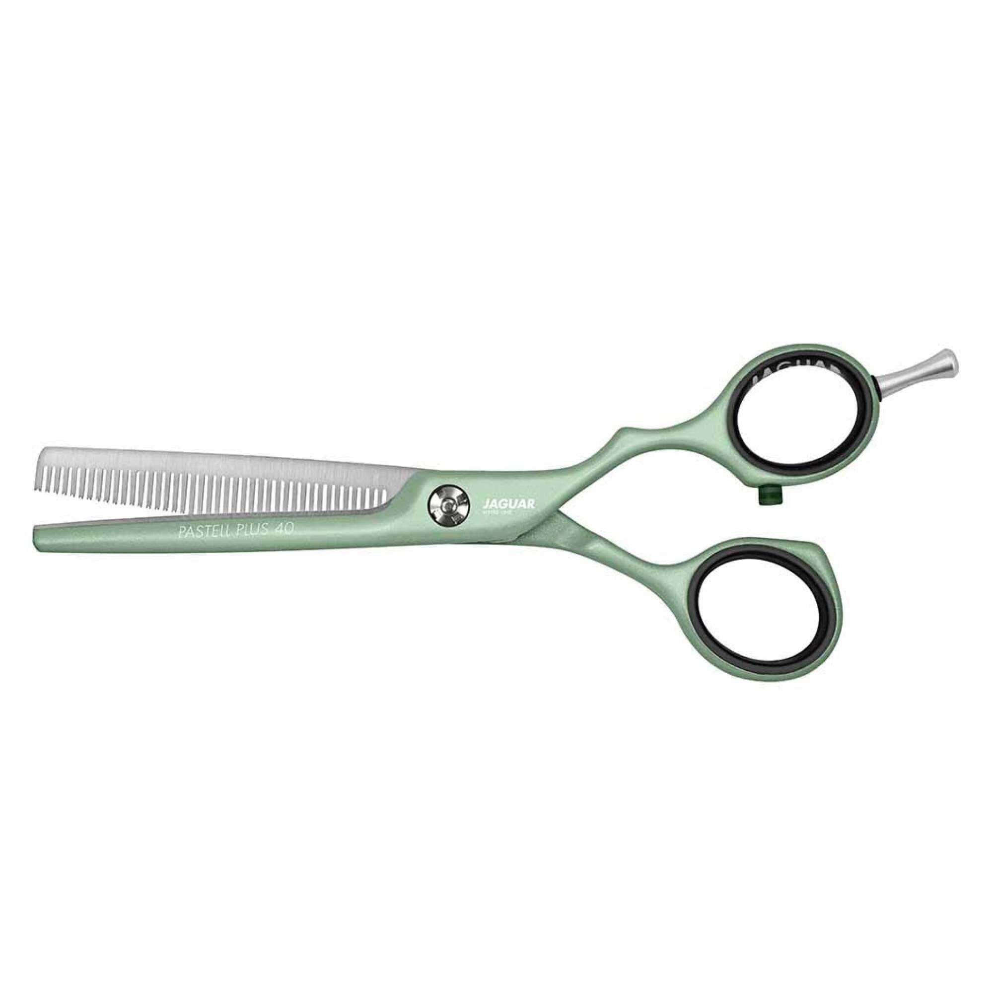 JAGUAR SCISSORS - WHITE LINE - Pastell Plus Offset 5.5" Thinner Matcha