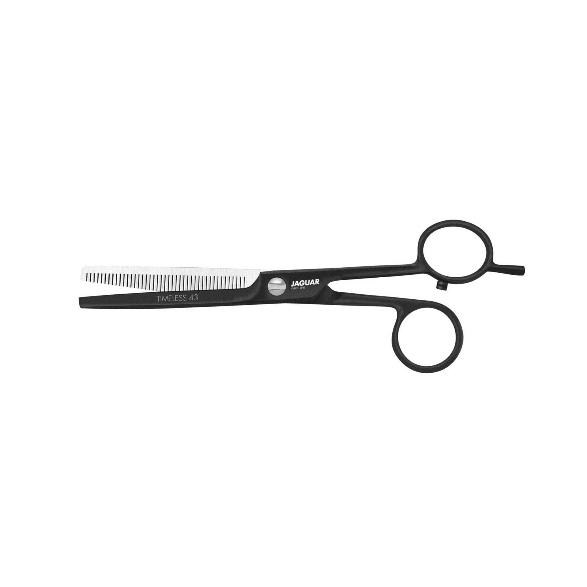 JAGUAR SCISSORS - WHITE LINE - Timeless Black 6" Thinner