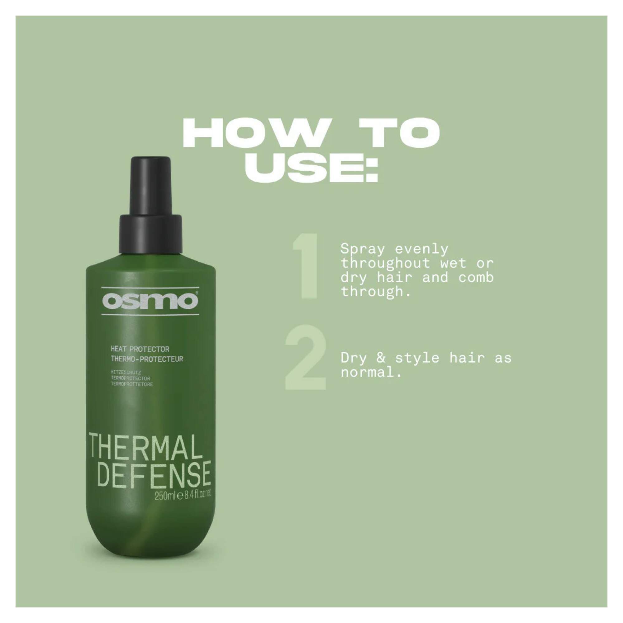 NEW OSMO - Style & Finish - Thermal Defence - 250ml - Image 3