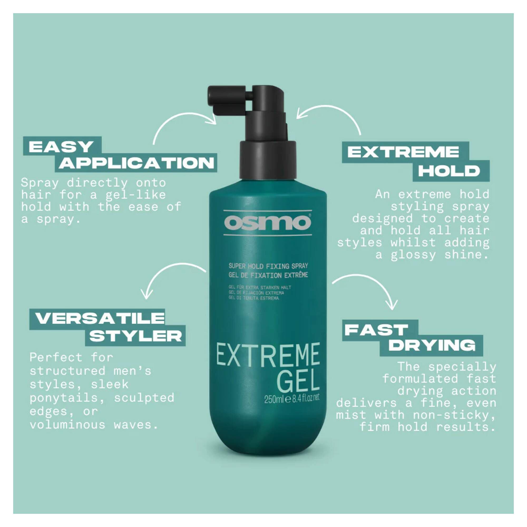 NEW OSMO - Style & Finish - Extreme Gel Spray - Image 2