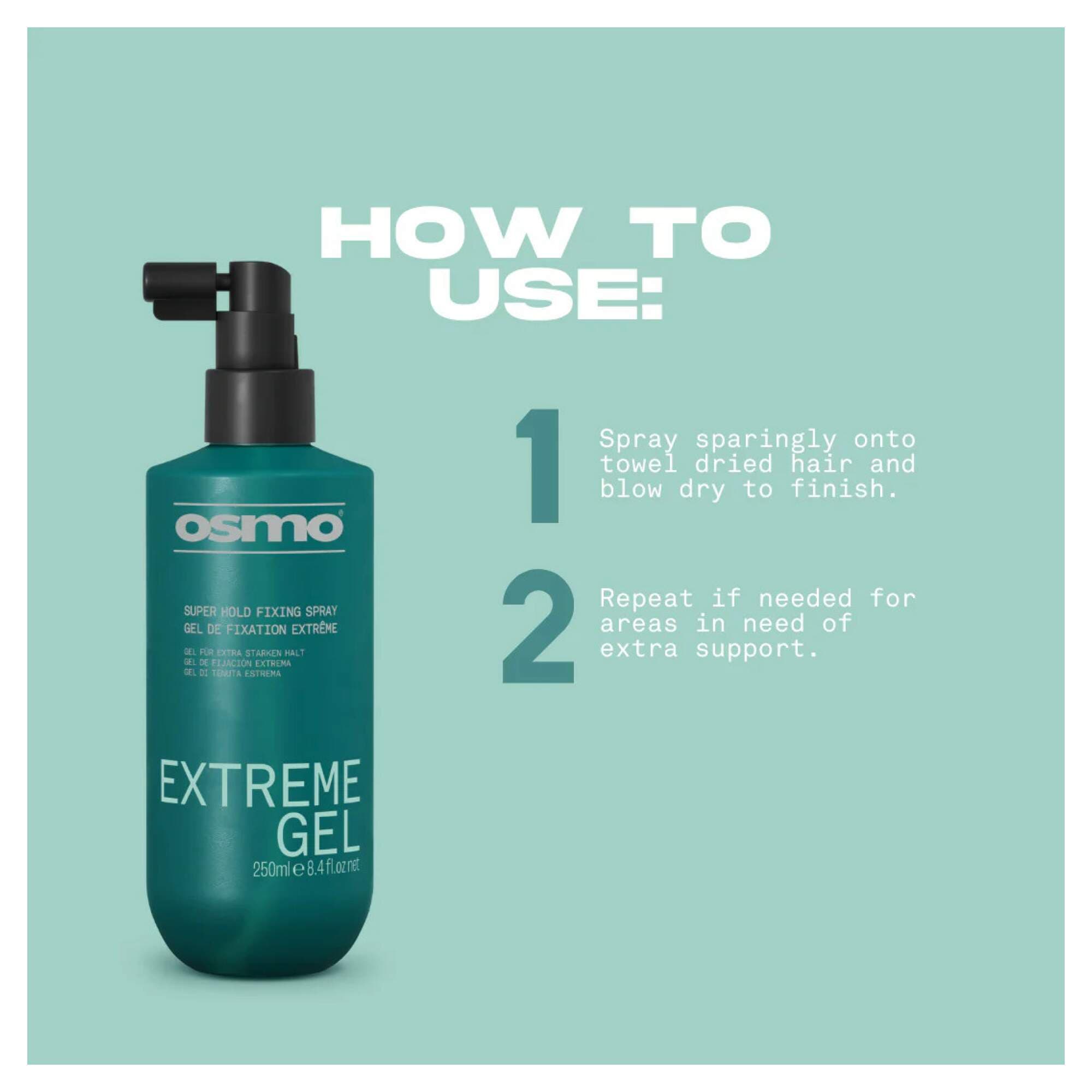 NEW OSMO - Style & Finish - Extreme Gel Spray - Image 3