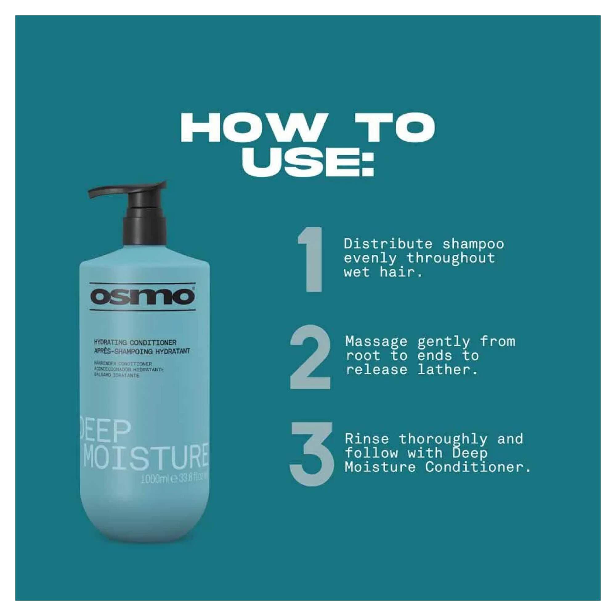 NEW OSMO - Deep Moisture - Conditioner - 1000ml - Image 3