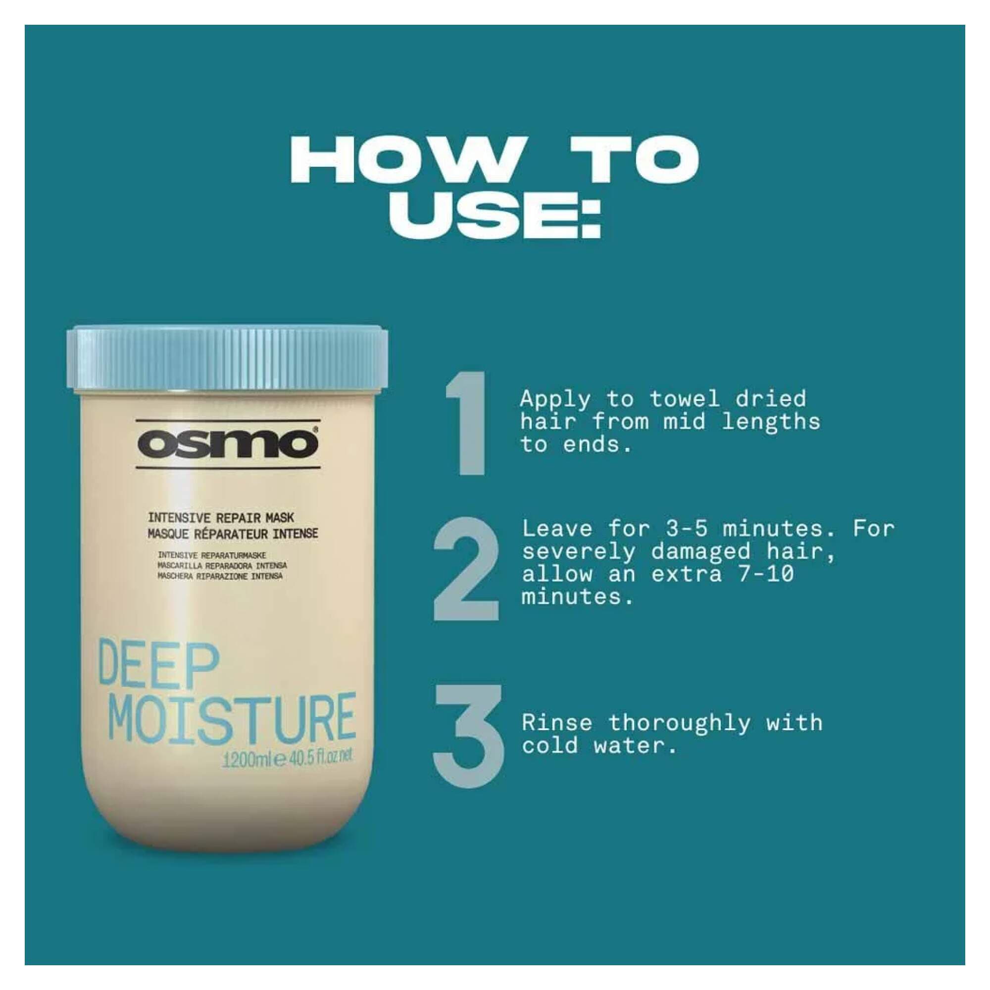 NEW OSMO - Deep Moisture - Intensive Repair Mask - 1200ml - Image 3