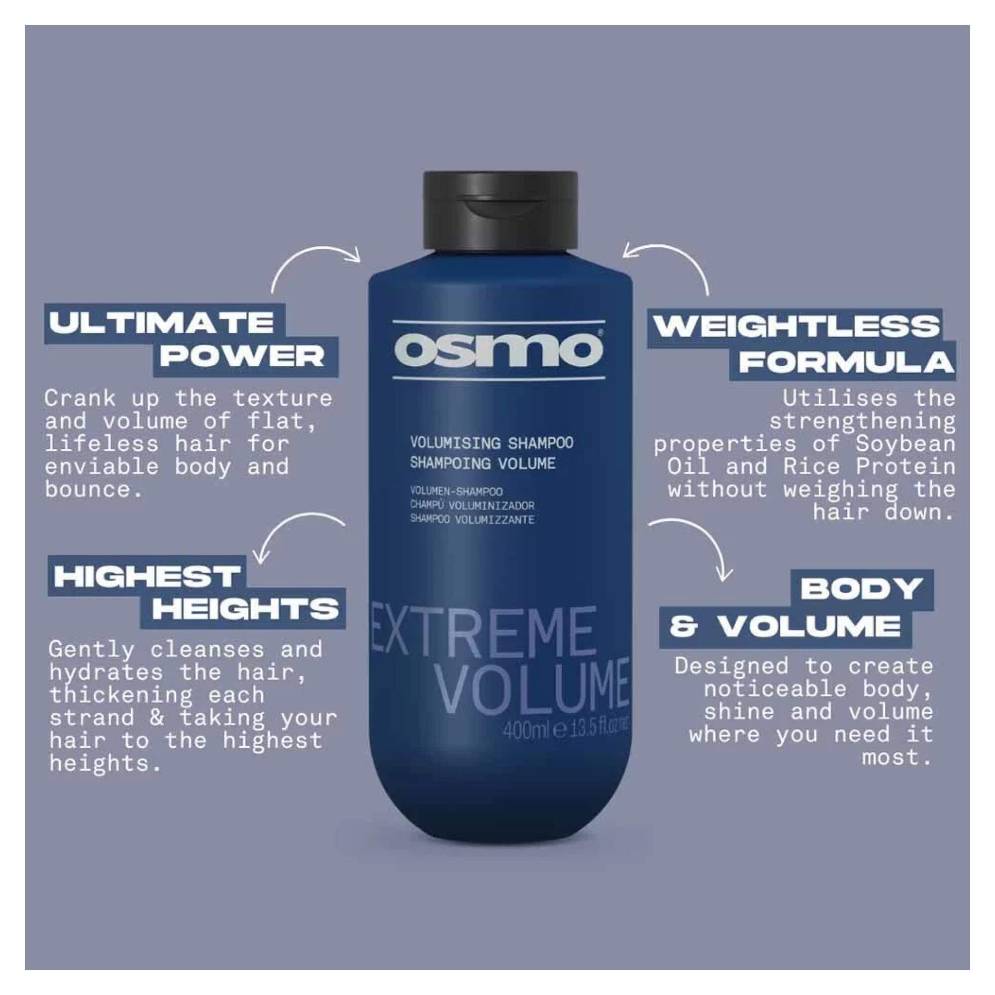 NEW OSMO - Extreme Volume - Shampoo - 400ml - Image 2
