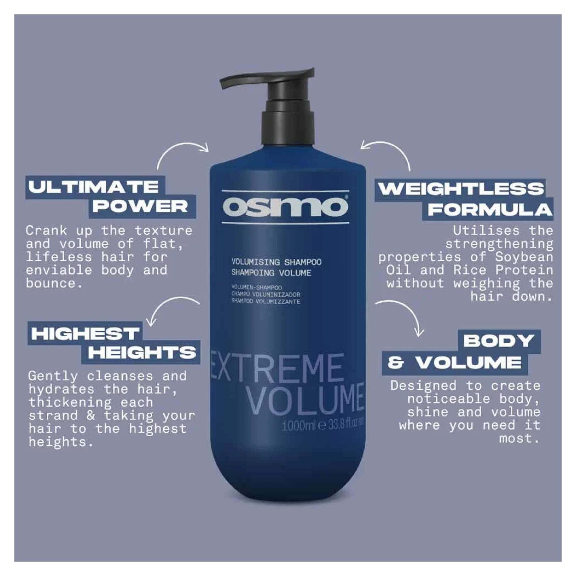 NEW OSMO - Extreme Volume - Shampoo - 1000ml - Image 2