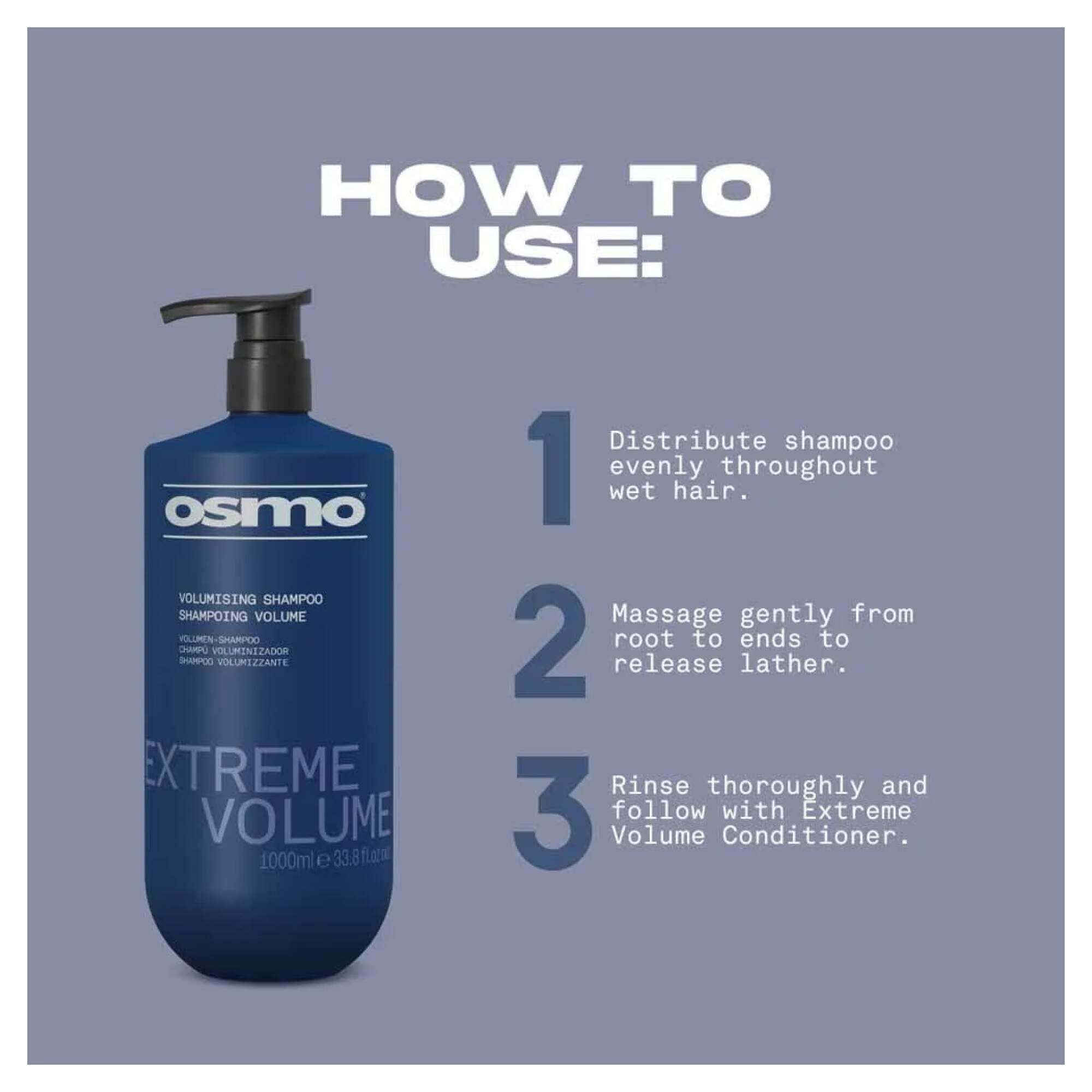 NEW OSMO - Extreme Volume - Shampoo - 1000ml - Image 3