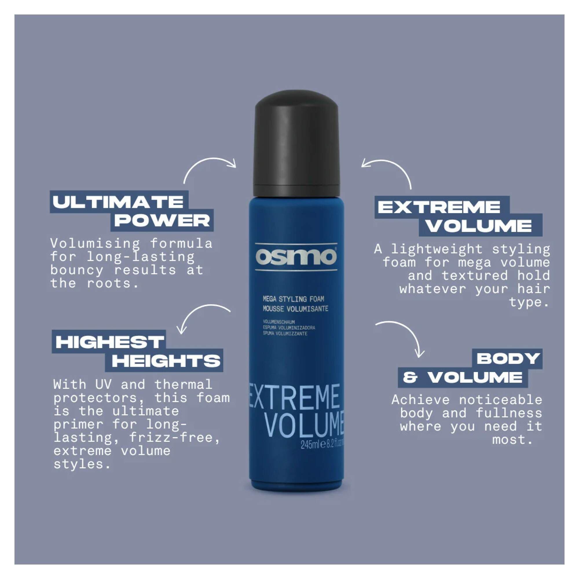 NEW OSMO - Extreme Volume - Mega Styling Foam - Image 2