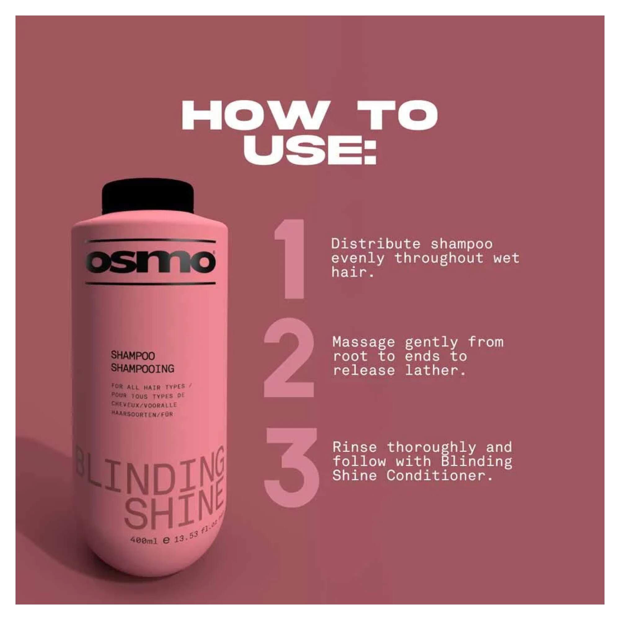 NEW OSMO - Blinding Shine - Shampoo - 400ml - Image 3