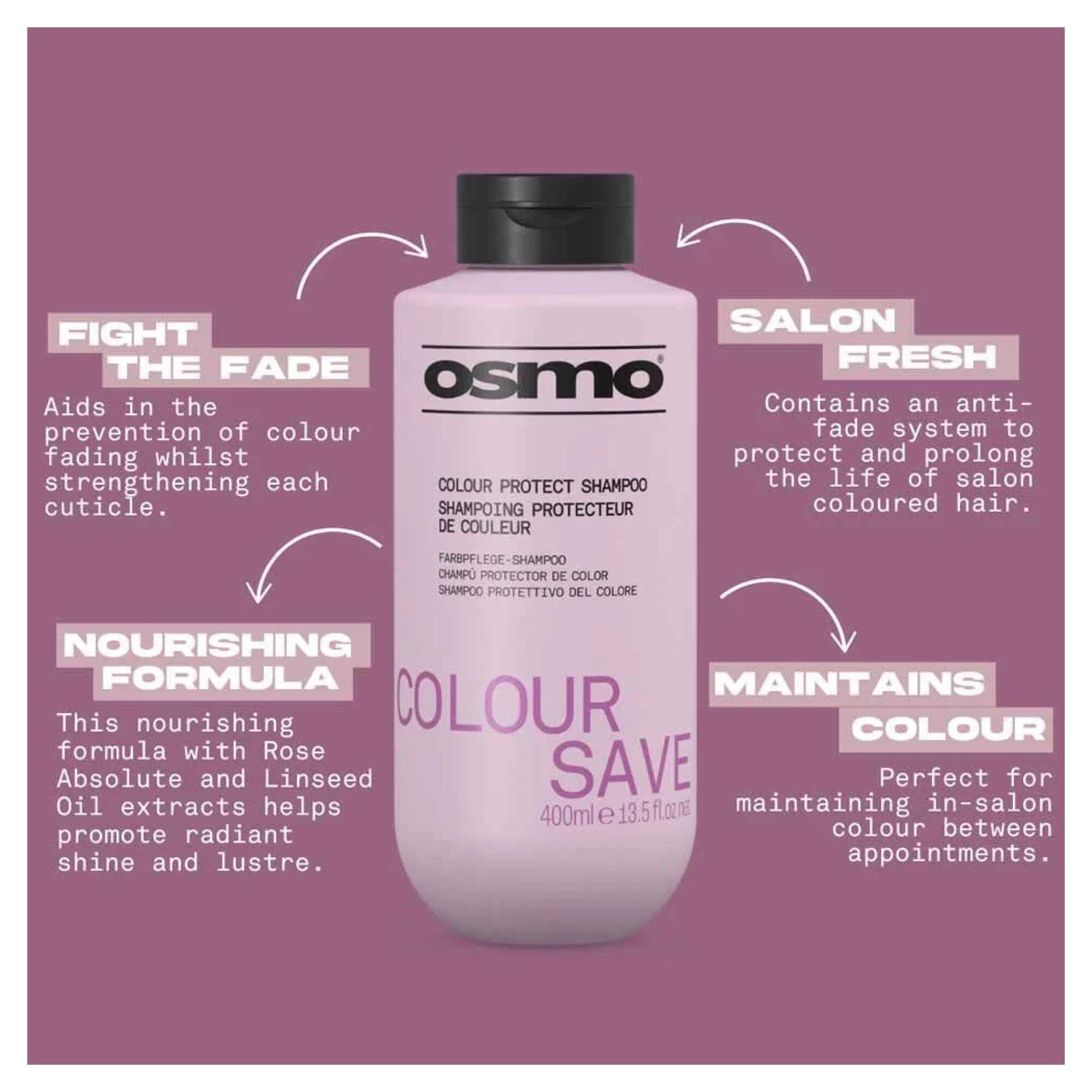 NEW OSMO - Colour Save - Shampoo - 400ml - Image 2